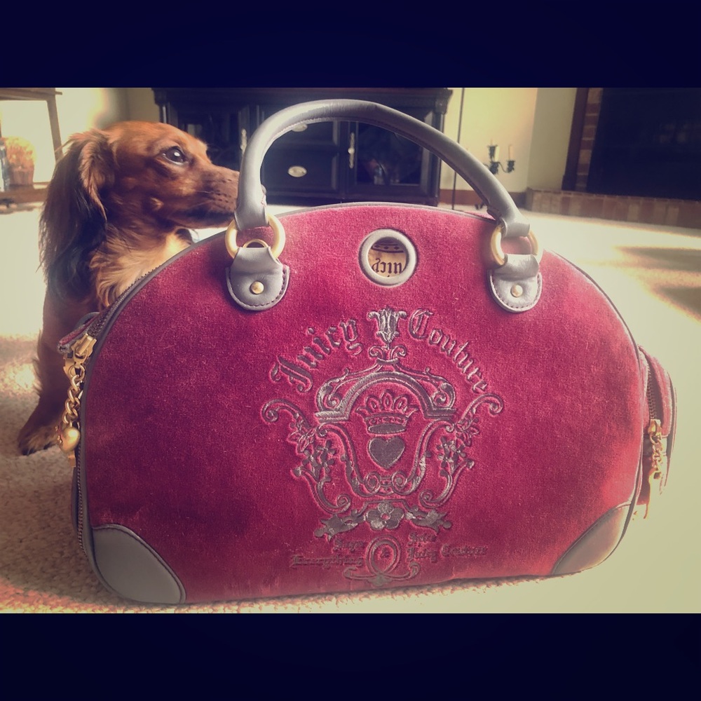 Authentic juicy couture pet carrier
